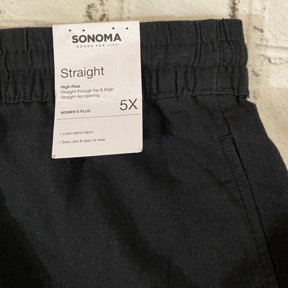 Sonoma Easy Linen Blend Pants 5X - Picture 9 of 11